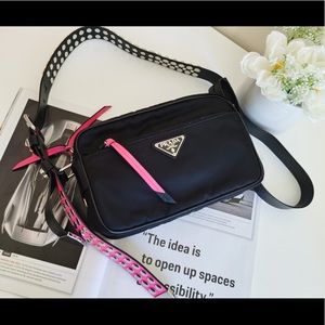 Prada Nero Nylon Single Adjustable Shoulder Strap